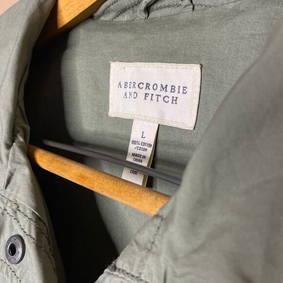 Military Inspired Women’s Abercrombie and Fitch Olive Green Cotton Jacket - Picture 5 of 14